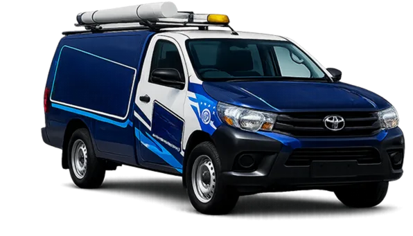Service van parked on a Five Dock street